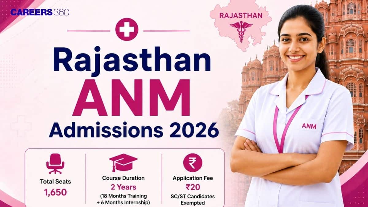 Rajasthan ANM Admission 2026: Dates, Registration (August 24), Merit List